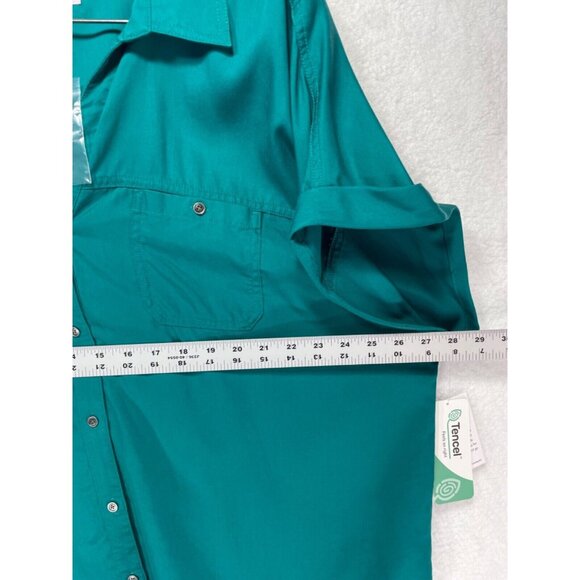 Westbound Woman 2X Short Sleeve Button Up Blouse NWT - Picture 8 of 14